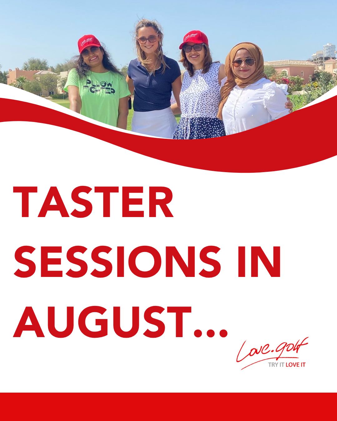 Thinking of trying something new this summer?☀️⛳️
See our upcoming Taster Sessions ⬇️
📍West Kilbride - West Kilbride Golf Club - Thu 07 Aug - 5:30pm
📍Ipswich - Fynn Valley Golf Club - Sat 09 Aug - 10am
📍Lee-On-The-Solent - Lee-On-The-Solent Golf Club - Sat 16 Aug - 11am
📍Portsmouth - Waterlooville Golf Club - Sat 16 Aug - 3pm
📍Peterhead - Curden Bay Golf Club - Sat 23 Aug - 10am
Visit our website love.golf/events to book ❤️