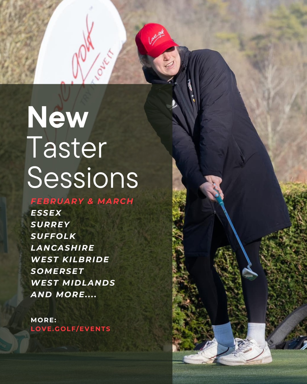 February doesn’t have to be about surviving winter. 🌧️
It can be about starting something small…
That makes you feel braver, happier, lighter

You don’t need to be “sporty”.
You just need curiosity 💜

February Taster Sessions 👉️ https://love.golf/events/

#womensgolf #lovegolf #golfuk