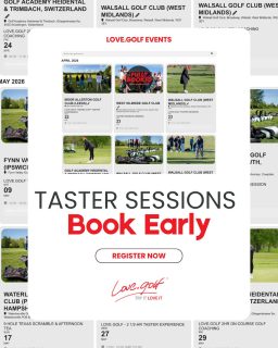Our relaxed and fun love.golf taster sessions are hugely popular — a fantastic way for women to give golf a go. They sell out fast! We’ve got dates at 10+ locations right now. 📍 

Find your nearest taster: https://love.golf/events/ — you’ll be wondering why you didn’t get started sooner ⛳️
#womensgolf #lovegolf #ukgolf #girlpower #newhobby #uksport