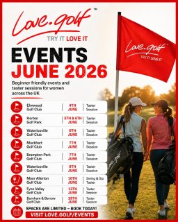Golf, but not as you know it. 😀 

No stuffy rules.
No scary dress code.
No need to know what you’re doing.

Just women, fresh air, a few brilliant golf shots, plenty of laughs, and that “why didn’t I try this sooner?” feeling.

love.golf taster sessions are taking place across the UK this June. 

Come curious. Leave buzzing.
⛳️ Book your place: https://love.golf/events/ 
#lovegolf #womeninsport #golfwomen #newhobby