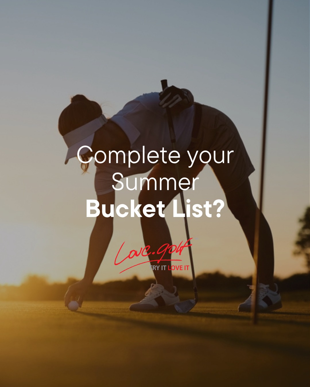 Summer Bucket List:

✅️ Spend more time outside
✅️ Say yes to something new
✅️ Laugh until your face hurts
✅️ Hit one unexpectedly brilliant golf shot
✅️ Celebrate afterwards

You don’t need to travel halfway around the world to have a summer adventure. 🌎️ 

Sometimes it’s waiting at your local golf course.

Save this post as your reminder to try something new before Summer disappears.

#lovegolf #SummerBucketList #TrySomethingNew #WomensGolf